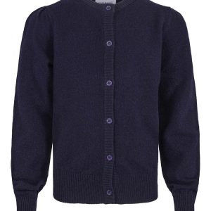 Elli strikket ullcardigan Midnight Navy
