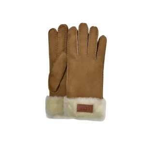Sheepskin seamed glove  Chestnut