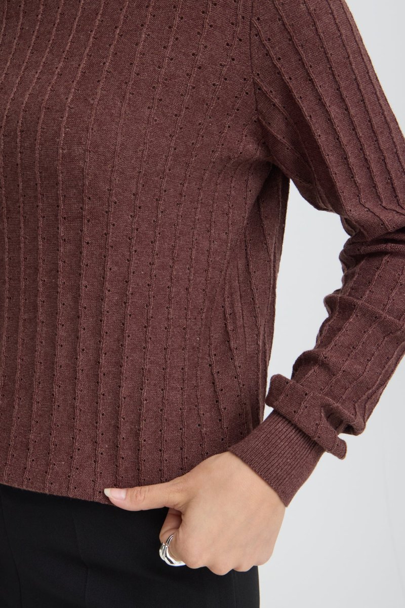 FRVANESSA Pullover - Rum Raisin Melange - Image 8