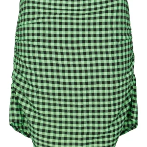 GAYA MINI SKIRT  Green Checked