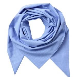 Elona Check Scarf - Pale Blue