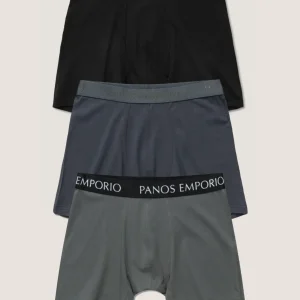 3pk Base Bamboo Boxer  Black/Asphalt/Steel Grey