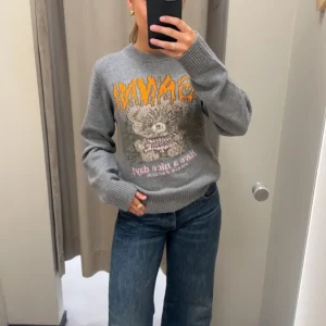 Graphic Wool Sweater Teddy  Paloma