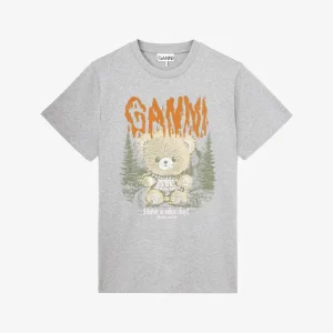 BASIC COTTON RELAXED T-SHIRT TEDDY FOREST  Paloma
