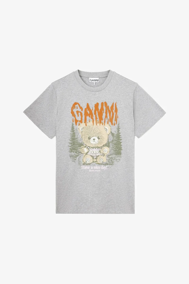 BASIC COTTON RELAXED T-SHIRT TEDDY FOREST Paloma - Image 2