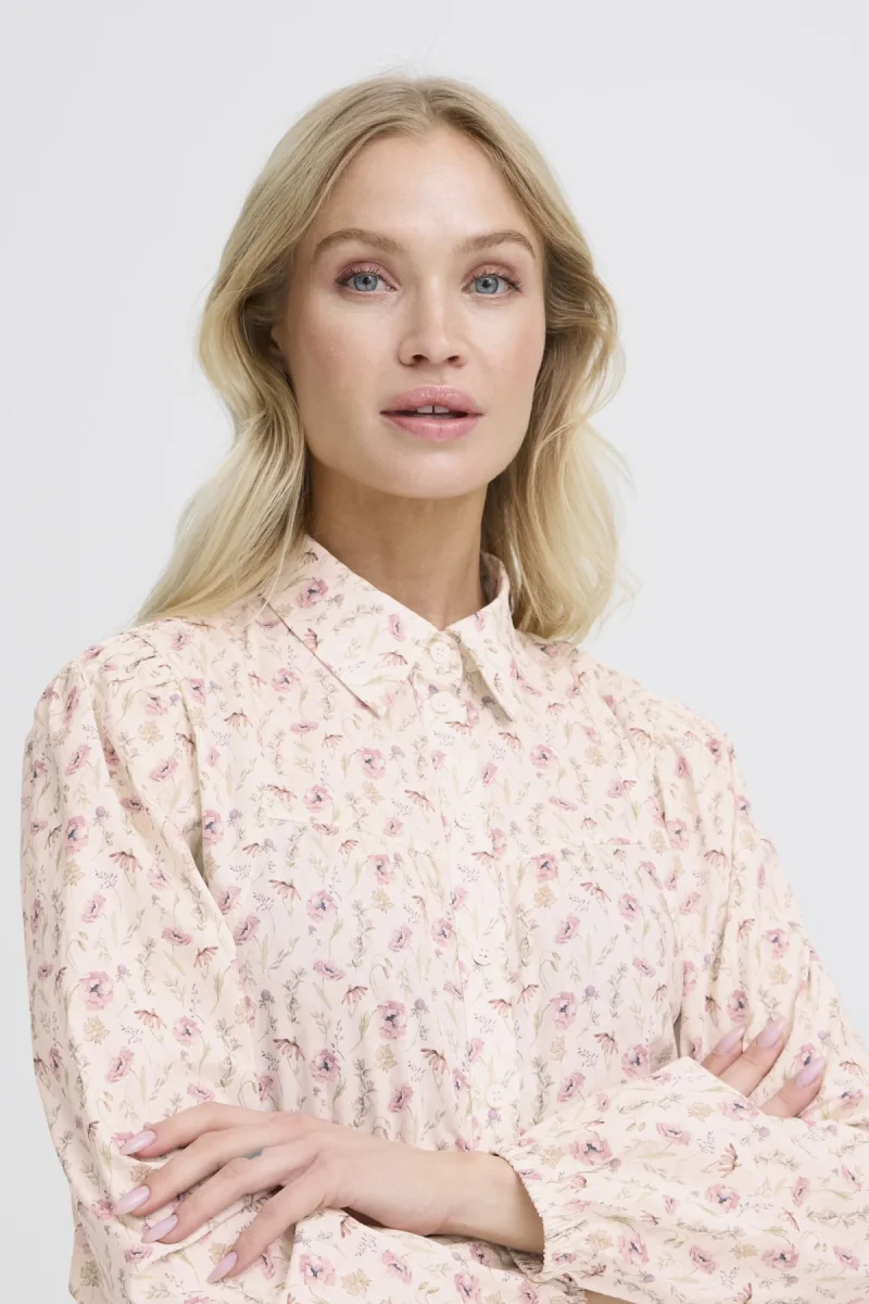 BYIUANIA SHORT DRESS - PINK WILDFLOWERS - Image 6