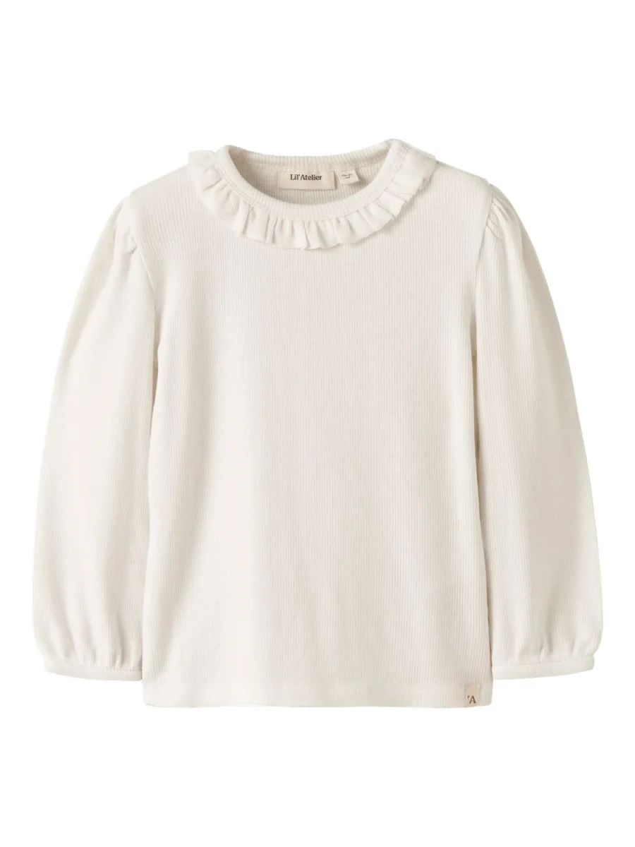 Frijo Ls Slim Top Offwhite