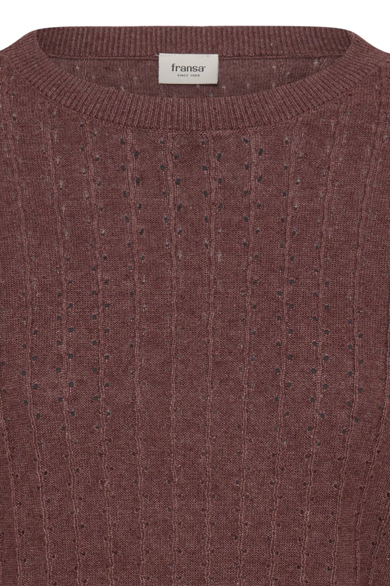 FRVANESSA Pullover - Rum Raisin Melange - Image 6
