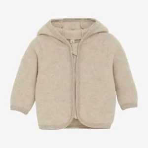Jacket Ears Wool Fleece (M) Camel Melange