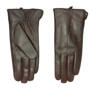 Skinnhanske m/Teddy - Brown