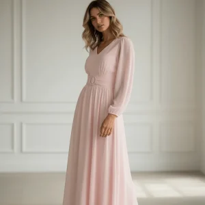 Larisa Uni Maxidress - Lt Pink