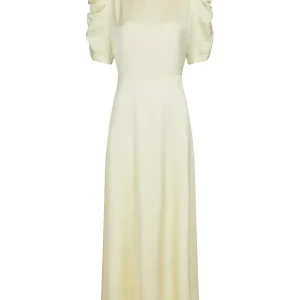 Benuti Solid Dress Light Yellow