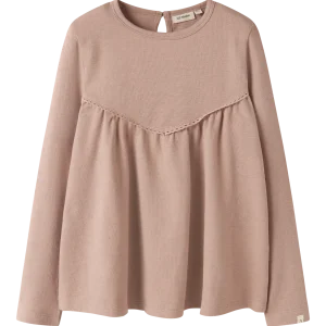 Berry Ls Loose Top  Lysebrun