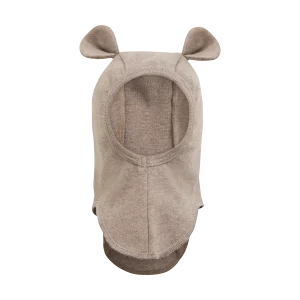 Balaclava Ears Cotton Rib  Savannah Melange