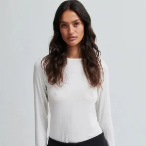 Matima O-Neck Long Sleeve Tee - Off White