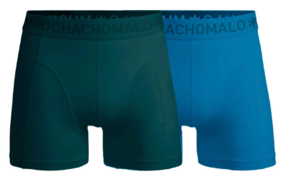Solid Boxer 2pk Green/Blue
