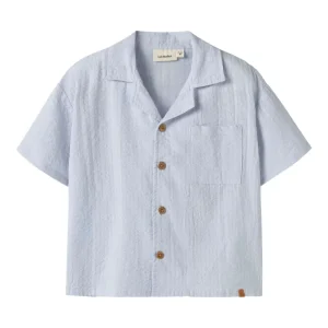 Homan Mak Ss Loose Shirt  Lyseblå