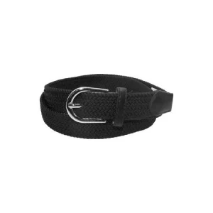 Intex Skandia belte strikk 3cm m/sølvspenne sort  Sort