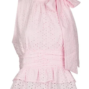 Ansol Emb Top  Light Pink