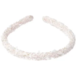 Tweed Hair Band Thin - Pale Rose