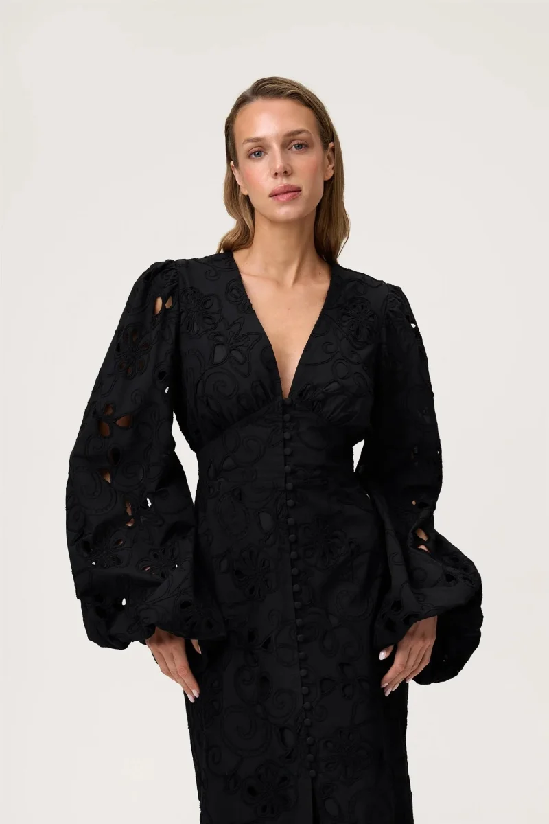 POSITANO DRESS Black - Image 3